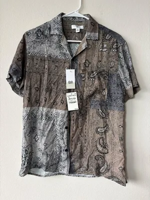 BP Patterned Button Down - Size XXS NWT thumbnail 1
