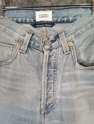 Citizens Of Humanity Premium Vintage Elle V Front Issa Wash Distressed Womens 23 thumbnail 2