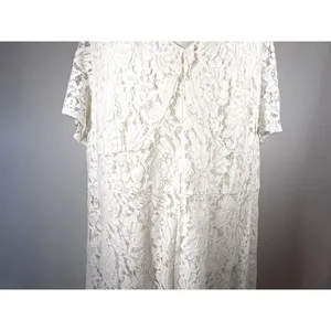 Jessica London Womens Dress White‎ Lace Short Sleeve Handkerchief Hem Size 20W thumbnail 6