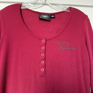 Harley-Davidson Burgundy Henley thumbnail 4