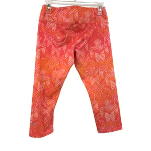 Alo Size Medium Leggings Pink Geometric Capri Cropped‎ Athletic Gym Running thumbnail 2