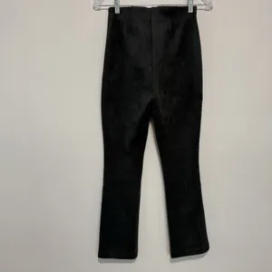 Tuckernuck Deep Olive Green Suede Ashford Kick Flare Pants Size XS‎ thumbnail 4