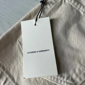 NWT Citizens of Hummanity Franca Pleated Short in Marzipan Cream Size 28 thumbnail 8