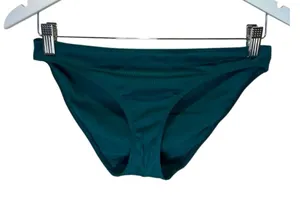 Hollister Women’s Jade Green Ribbed Bikini Bottoms Size Small thumbnail 1