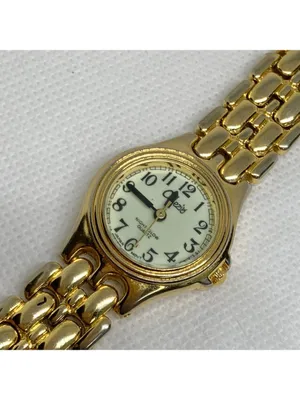Vintage Collezio gold tone women watch glowing in the dark 25mm Quartz running thumbnail 2