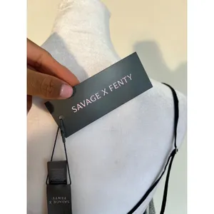 Savage X Fenty Black Lace Trim Teddy Romper Lingerie X-1X NWT thumbnail 5