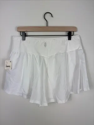 Free People Schooling You Skort White Women’s Size XL New Active Shorts Flowy thumbnail 7