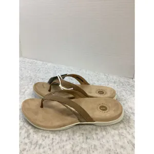Revitalign Heron‎ Toasted Coconut Brown Orthotic Flip Flop Sandals Womens 6B NEW thumbnail 4
