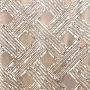 Eliza J Size 6 Rose Gold Sequin Mesh Lattice Sheath Cocktail Mini Dress Cocktail thumbnail 11