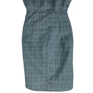 Show me Your Mumu Gray Arlette Plaid Mini Dress Button Front Size M thumbnail 9