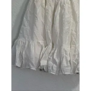 Hello Molly white Mini Dress Womens 2 smocked Ruffle Strappy thumbnail 3