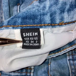 High Waist Straight Leg Jeans Women 25x28.5 Blue Retro Y2K Indie Released Hem thumbnail 9