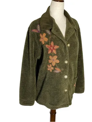 TEDDI Embroidered Fleece Cardigan Jacket thumbnail 2