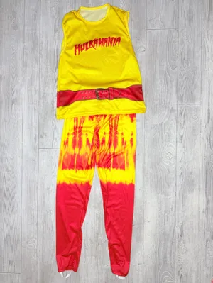Wwe hulk hogan women’s medium Halloween costume cosplay shirt and pants dress up thumbnail 4