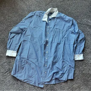 American Eagle Outfitters Blue and White Striped Swim Coverup thumbnail 1