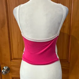 Pink and White Tank Top Women thumbnail 2