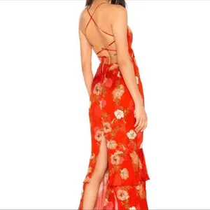 MAJORELLE Marissa Maxi Dress in Red Candy Apple thumbnail 2
