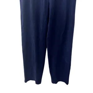 Nordstrom Rack Navy Fleece Pants Elastic Waist Drawstring Lounge Comfort M NWOT thumbnail 4