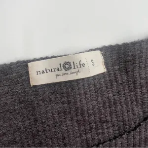 Natural‎ Life waffle knit floral maxi T-shirt dress sz S thumbnail 8