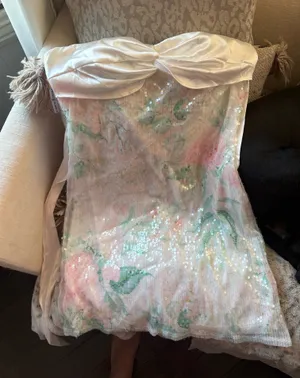 Hello Molly Mini Dress Floral Pink thumbnail 1