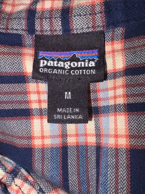 Patagonia 100% Organic Cotton Plaid Button-Down Shirt, Medium thumbnail 4