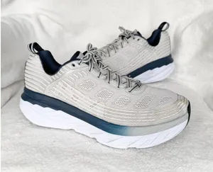 Hoka Bondi 6 Women's Size 9.5 Lunar Rock Nimbus Cloud Running Shoes Sneakers thumbnail 1