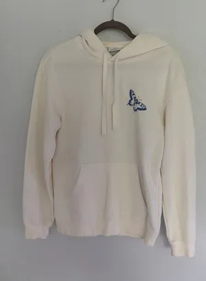 H&M Cream Graphic Hoodie  thumbnail 1
