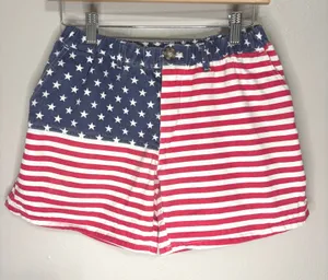 Meripex Apparel American Flag Shorts Red White Blue Patriotic Stars Stripes M thumbnail 1