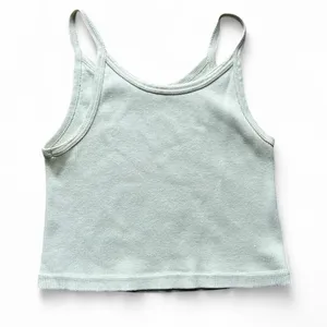 brandy melville light green cropped tank top thumbnail 1