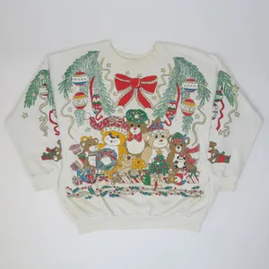 Vintage 80s Holiday Time Christmas Sweatshirt thumbnail 3
