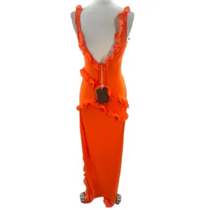 NWT‎ House of CB pixie ruffle Georgette Body-con Cocktail Dress thumbnail 6