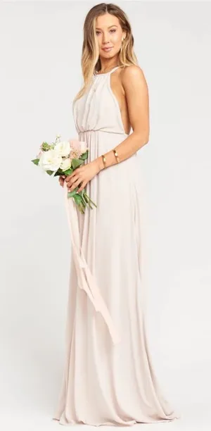 Show me your mumu amanda bridesmaids‎ maxi dress show me the ring crisp size M thumbnail 1