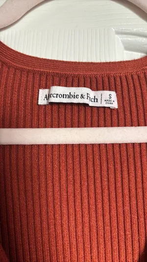 Abercrombie Sweater Knit Burnt Orange Bodysuit thumbnail 3