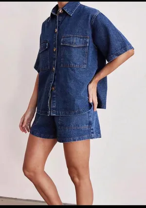 SheIn Jean Short Set thumbnail 2