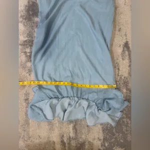 Zara Woman Blue Denim dress thumbnail 4