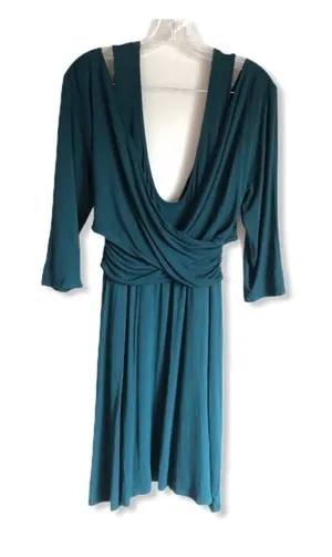 Peach Love Faux Wrap Top‎ Green Dress thumbnail 1