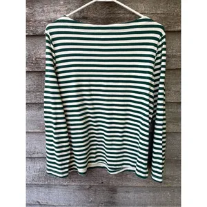 Appleseeds size medium relaxed fit boxy 100% cotton round neck line long sleeve thumbnail 5