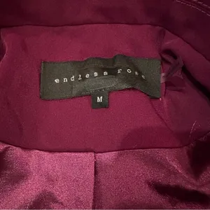 RTR‎ Endless Rose Purple Pink Single Breasted Long Sleeve Blazer Sz M thumbnail 8