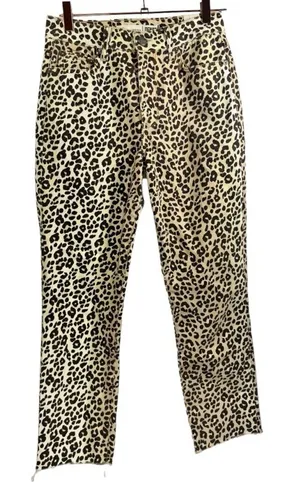 Lovers + Friends Logan Hi-Rise Tapered La Lita‎ Leopard Print Jeans 26 thumbnail 1