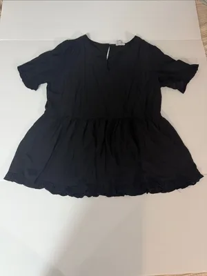 BiBi Black Ruffle Peplum Short thumbnail 3