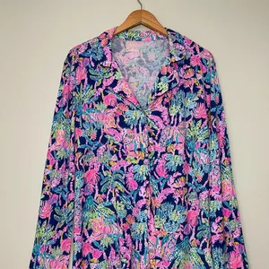 Lilly Pulitzer PJ Knit Long Sleeve Button Down Top thumbnail 2
