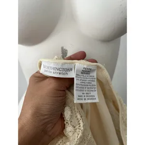 Worthington Vtg 90s Cottagecore top PM yellow popcorn Textured rustic western boho fairy thumbnail 3