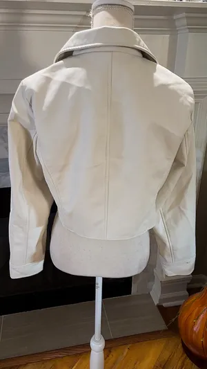 White MOTO Jacket by Ci Sono thumbnail 4