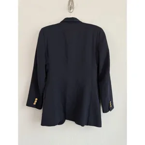 Ann Freedberg Vintage‎ Blazer Women's Size 6 Navy Crawford Wool USA Preppy thumbnail 2