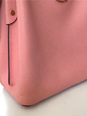 Coach Leather Crossbody Handbag With Short Strap Including Tag Pink thumbnail 14