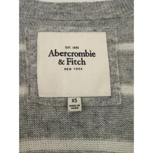 Abercrombie & Fitch Striped Cardigan Sweater V Neck Vintage Y2K SZ XS thumbnail 5