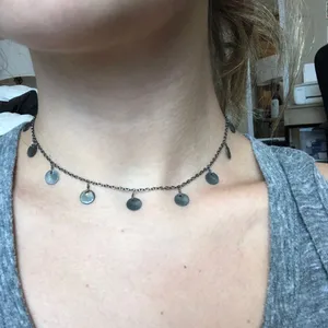 These Three Boutique gunmetal necklace thumbnail 1