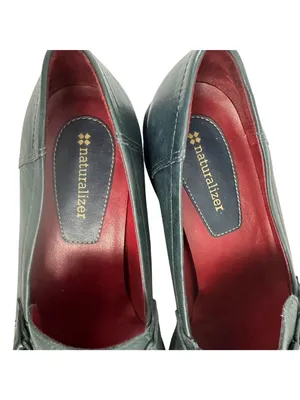 Naturalizer Womens Leather Loafers Black Size 7.5M Slip-On Comfort Shoes thumbnail 4