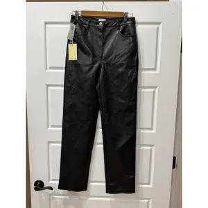 Wilfred Black Melina Faux Leather Pants High Waisted Size 6 Minimalist Edgy thumbnail 2