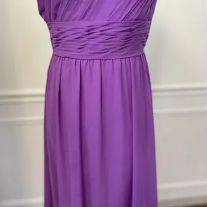 Impressions Bridal One Shoulder Purple Chiffon Bridesmaid Prom Formal Gown 10 thumbnail 5